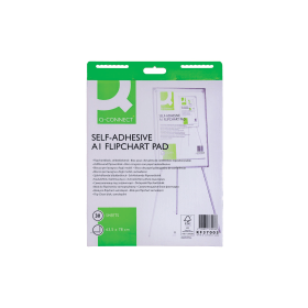 Q Connect Self Adhesive Flipchart Pad 30 Sheets A1 2 Pack KF37003 113337 F