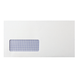 Q Connect Self Seal DL Windowed Envelope 80gsm White 1000 Pack KF3455 110645 F