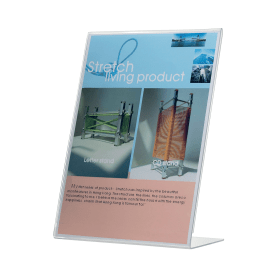 Q Connect Slanted Sign Holder L Shape A5 KF04178 382688 F