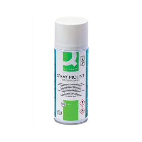 Q Connect Spray Mount Repositionable Adhesive Spray 400ml 122050 F