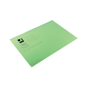 Q Connect Square Cut Folder Lightweight 180gsm Foolscap Green 100 Pack 122053 F