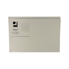 Q Connect Square Cut Folder Mediumweight 250gsm Foolscap Buff 100 Pack 108911 F