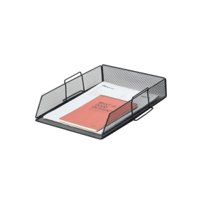 Q Connect Stackable Letter Tray A4 Black 573334 F