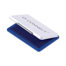 Q Connect Stamp Pad Metal Case Large 126mm x 81mm Blue 393196 F