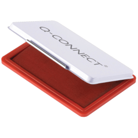 Q Connect Stamp Pad Metal Case Medium 110mm x 70mm Red 393210 F
