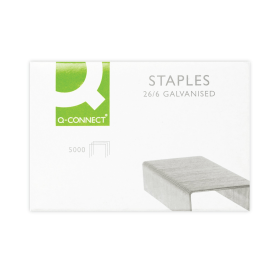Q Connect Staples 26 6mm 5000 Pack 100663 F