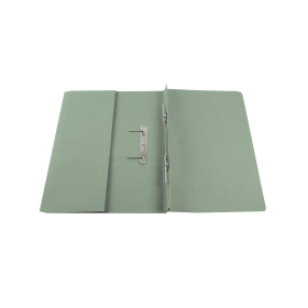 Q Connect Transfer Pocket File 300gsm Foolscap Green 25 Pack 101608 F
