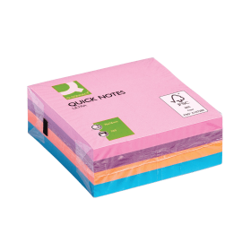 Q Connect Ultra Cube 320 Sheets 76mm x 76mm Assorted 795706 F