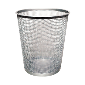Q Connect Waste Basket Mesh 18L Silver 370784 F