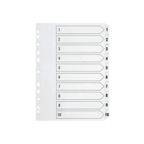 Q Connect White Index Dividers 1 10 134482 F