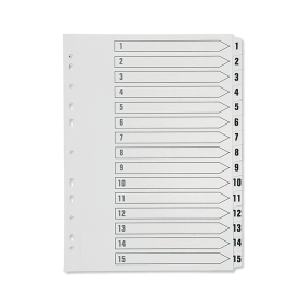 Q Connect White Index Dividers 1 15 138723 F
