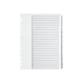 Q Connect White Index Dividers 1 31 120227 F