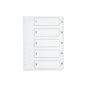 Q Connect White Index Dividers 1 5 103326 F