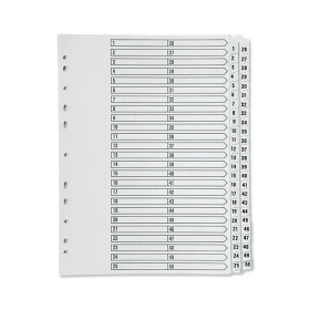 Q Connect White Index Dividers 1 50 215746 F