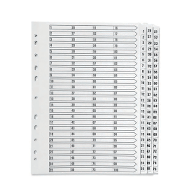 Q Connect White Index Dividers 1 75 180383 F