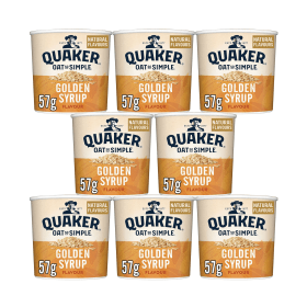 Quaker Oat So Simple Golden Syrup Pot 57g 8 Pack 574242 F