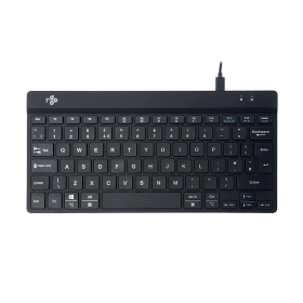 R GO Compact Break Keyboard UK Qwerty Wired Black 808273 F