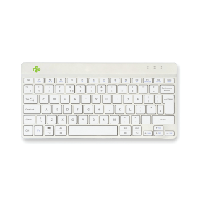 R GO Compact Ergonomic Keyboard Wireless White RG49210 F