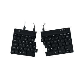 R GO Split Ergonomic Keyboard Wired Black 573368 F
