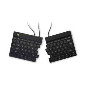 R GO Split Ergonomic Keyboard Wireless Black RG49182 F