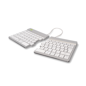 R GO Split Ergonomic Keyboard Wireless White RG49183 F