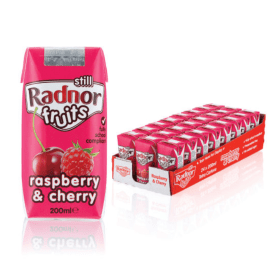 Radnor Fruits Raspberry Cherry Tetra Pack 200ml 24 Pack RAD00801 F