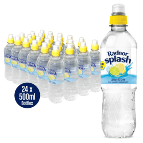 Radnor Hills Splash Lemon and Lime Still Water 500ml 24 Pack 827974 F