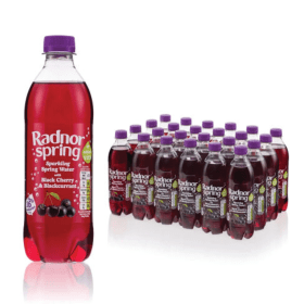 Radnor Sparkling Black Cherry Blackcurrant 500ml 24 Pack RAD01117 F
