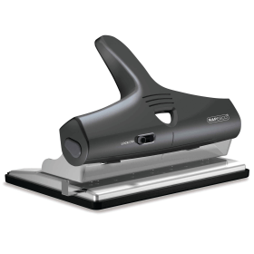 Rapesco Adjustable Heavy Duty 4 Hole Punch Black 123571 F