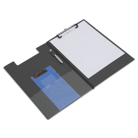 Rapesco Black Foolscap Fold Over Clipboard 144319 F