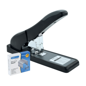 Rapesco ECO HD 140 Heavy Duty Stapler with 1000 Staples 140 Sheets Black 1550 573396 F