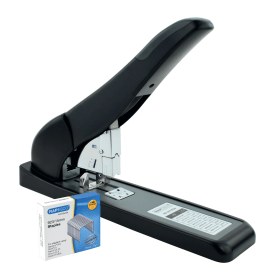 Rapesco ECO HD 210 Heavy Duty Stapler with 1000 Staples 210 Sheets Black 1551 573397 F