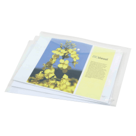 Rapesco Eco PP Popper Wallet A3 Clear 5 Pack 565394 F
