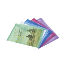 Rapesco Eco Popper Wallet A4 Assorted 5 Pack 159394 F
