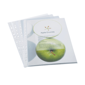 Rapesco Eco Punched Pocket A4 Clear 100 Pack 368822 F