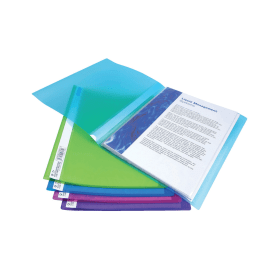 Rapesco Flexi Display Book 20 Pockets 10 Pack A4 Assorted 369027 F