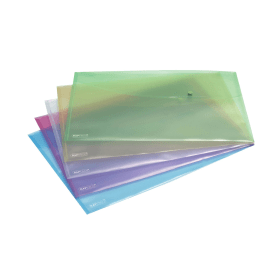Rapesco Popper Wallet A3 Pastel Assorted 5 Pack 156396 F