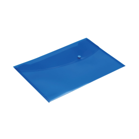 Rapesco Popper Wallet Foolscap Blue 5 Pack 240417 F