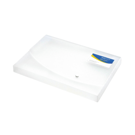 Rapesco Rigid Wallet Box File 25mm A4 Clear 139484 F