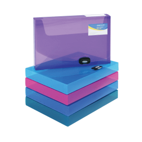 Rapesco Rigid Wallet Box File 40mm A4 Assorted 5 Pack 281942 F