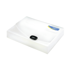 Rapesco Rigid Wallet Box File 60mm A4 Clear 116502 F