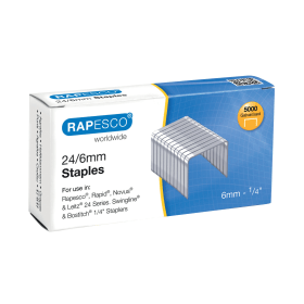 Rapesco Staples 24 6mm 5000 Pack 158540 F