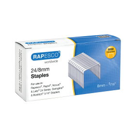 Rapesco Staples 24 8mm 5000 Pack 119133 F