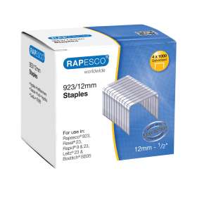 Rapesco Staples 923 12mm 4000 Pack 138253 F