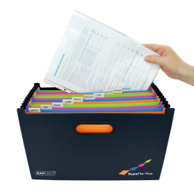 Rapesco Supafile Plus Expanding File 13 Part A4 Multicoloured 565391 F
