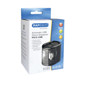 Rapesco USB Electric Pencil Sharpener Black 531441 F