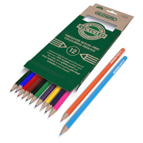 ReCreate Treesaver Recycled Colouring Pencils 12 Pack 562424 F