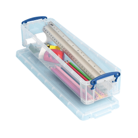 Really Useful 1.5L Clear Stationery Box 372921 F