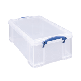 Really Useful 12L Clear Plastic Storage Box with Lid 129335 F
