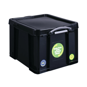 Really Useful 35L Black Storage Box 112346 F